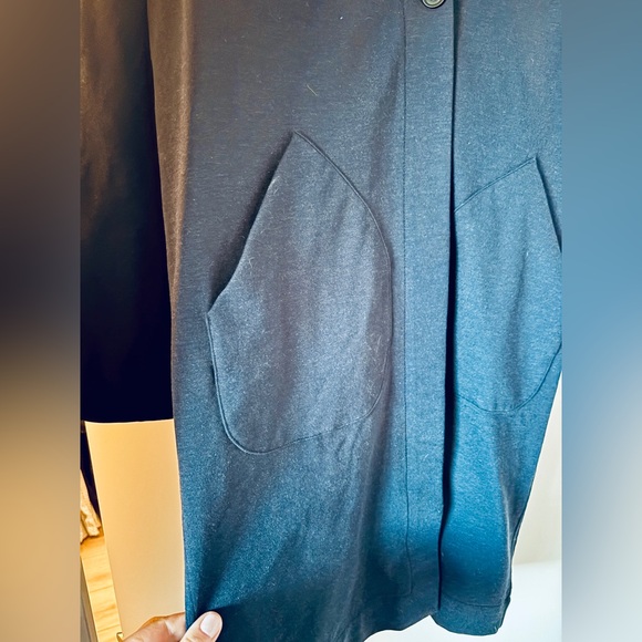 Kit and Ace long stretch single button coat blazer sz M - Picture 3 of 8